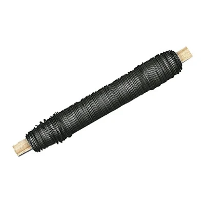 Afbeelding van Rayher Bloemengaren op houten wikkeling, 0,65 mm diameter, 100 g, gegloeid, flexibel, stabiel en veelzijdig als binddraad, plantendraad, knutseldraad, wikkeldraad, draad te gebruiken