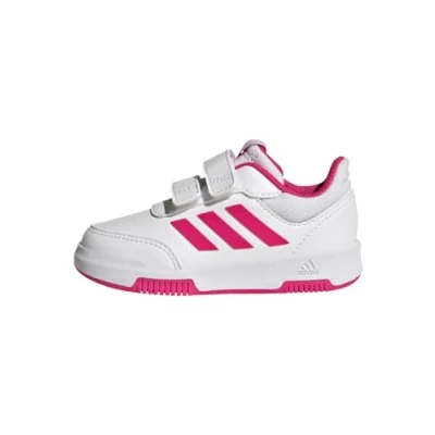 Image de adidas Mixte bébé Tensaur Hook and Loop Shoes, Cloud White/Real Magenta/Black, 22 EU
