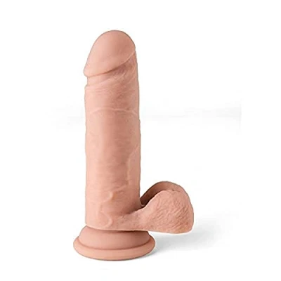 Afbeelding van Virgite Vibrerende Realistische Dildo met afstandsbediening R12 blanke beige