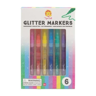 Afbeelding van Tiger tribe glitterstiften 6st