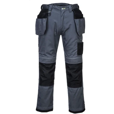 Afbeelding van Werkbroek met holsterzakken PW3 Zwart/grijs T602 Portwest