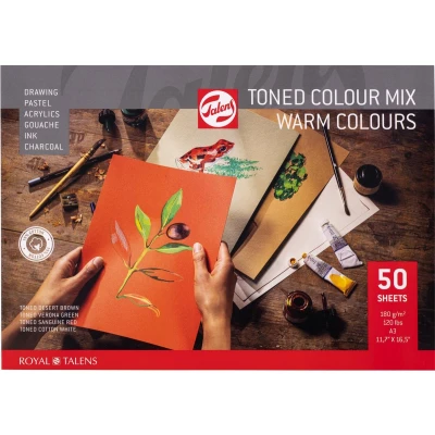 Afbeelding van Talens Gekleurd Tekenpapier, Warme Kleuren, Ft A3 Tekenpapier