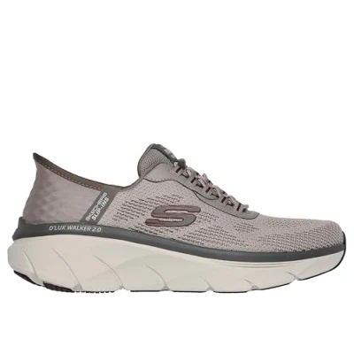 Afbeelding van Skechers Slip ins: D&#039;Lux Walker 2.0 Rezinate, Mannen, Beige, Sneakers, maat: 45