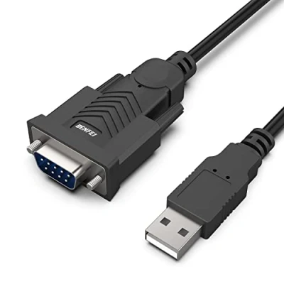 Afbeelding van USB naar seriële kabel 1,5 m, BENFEI RS 232 / DB9 (9 pins) kabel, Prolific chipset compatibel voor Windows 10 8.1 8/7, Mac OS X 10.6 en hoger