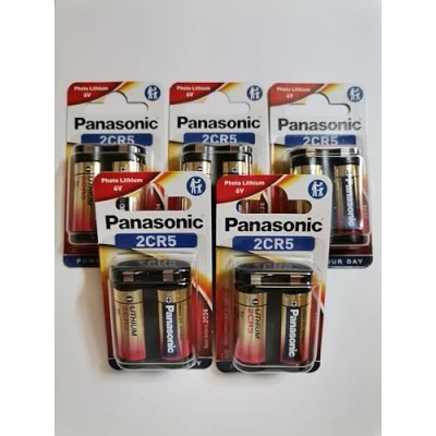 Afbeelding van ‎Corp. Panasonic Lithiumbatterij 2CR5, 6 V, blisterverpakking 1 x 5, pak van 5 blisterverpakkingen