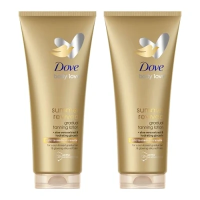 Afbeelding van Dove Derma Spa Summer Revived Fair to Medium Skin Body Lotion, 2 x 200 ml