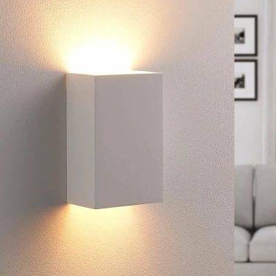 Afbeelding van Lindby wandlamp 1licht gips H: 16 cm G9 wit