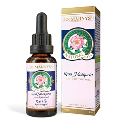 Afbeelding van Marnys Revitaliserende olie met pipet, 100% plantaardige rozenbottel, 30 ml [Het patroon van de verpakking kan afwijken]