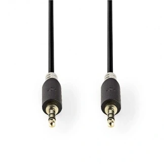 Afbeelding van 3.5 mm jack kabel Nedis 10 meter (Stereo, Verguld)