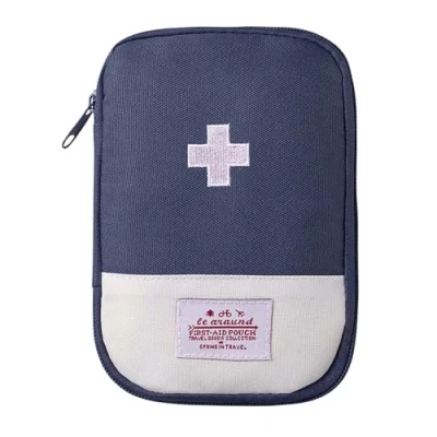 Afbeelding van Disnace lege medische kit, EHBO mini medicijnkit, medicijnkit voor op reis, draagbare kit reis (blauw)