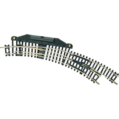 Afbeelding van N Fleischmann rails (zonder ballastbed) 22275 Gebogen wissel, Elektrisch, Rechts 42 194.6 mm, 228.2 mm 1 stuk(s)