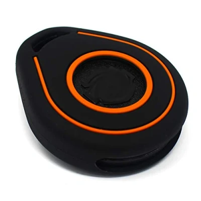 Afbeelding van HAB Sleutelhoes Siliconen Voor motorsleutels Keyless Go Zwart en oranje