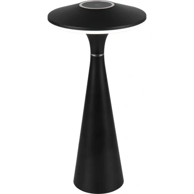 Afbeelding van REALITY TORREZ Tafellamp Zwart mat incl. 1x SMD 2W Oplaadbaar Draadloos Buitenverlichting IP44