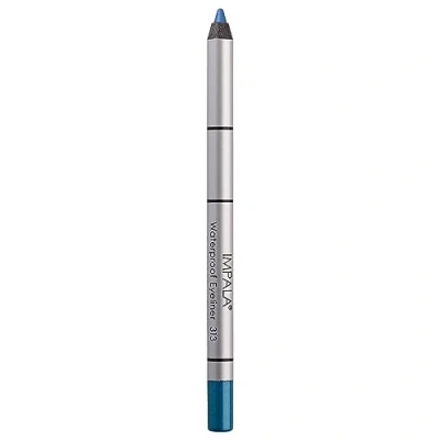 Afbeelding van Impala romige en waterdichte oogpotlood kleur 313 blauw gedefinieerde contour of rookeffect dichte textuur eenvoudig aan te brengen glanzende kleur, langdurig waterdicht