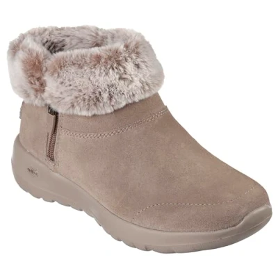Afbeelding van Skechers On The Go Joy Savvy 144003 DKTP, Vrouwen, Bruin, Laarzen,Sneeuw laarzen, maat: 39