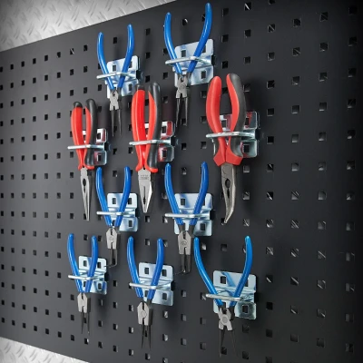 Afbeelding van Dubbele gesloten gereedschapshaak 6 cm (10 stuks)