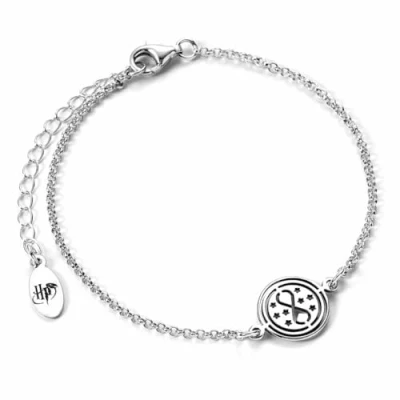 Afbeelding van The Carat Shop Harry Potter Zilveren Time Turner Bedelarmband