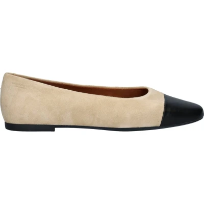 Afbeelding van Vagabond Jolin Ballerina&#039;s, Dames, Maat: 39, Safari/black Veloursleer