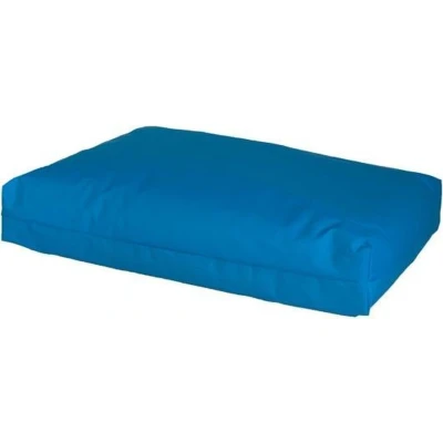 Afbeelding van Hondenkussen nylon turquoise 100x70x15 cm EPS korrels