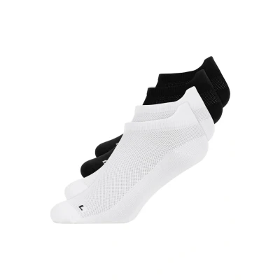 Afbeelding van Snocks 4 PACK Running LOW Enkelsokken schwarzweiß, Maat: 39 42, Schwarz weiß