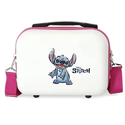 Afbeelding van Disney Adorable Stitch Nececer Aanpasbaar Wit 29 x 21 15 cm Hard ABS 9,14 l 0,6 kg, wit, Talla única, etui, Wit., etui