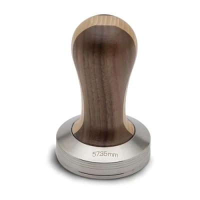 Afbeelding van Lelit PLA471W RVS Tamper met bicolor houten knop 57,35 mm