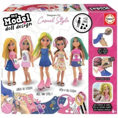 Afbeelding van Educatief Spel Educa My Model Doll Design Casual Multicolour (1 Onderdelen)