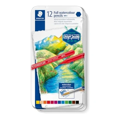 Afbeelding van STAEDTLER Design Journey aquarel kleurpotloden pure colour etui 12 st