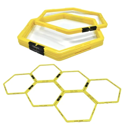 Afbeelding van Toorx Fitness Opvouwbare Hex Loopladder Geel Zwart Kunststof