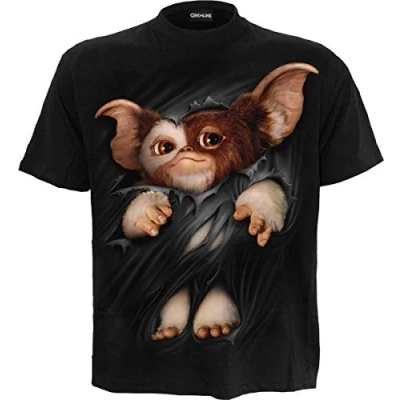 Afbeelding van Spiral Gremlins Unisex Tshirt S GIZMO Zwart