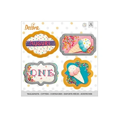 Afbeelding van Koekjes Uitsteker Set Mini Frames 4 delig