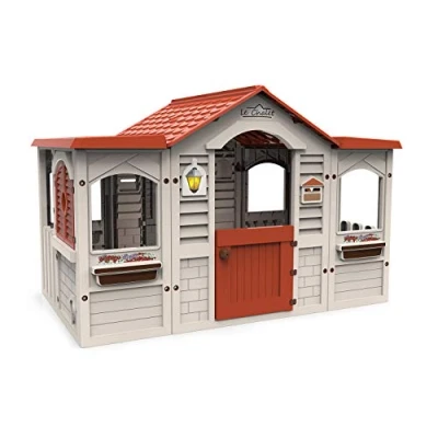 Afbeelding van Chicos Huis Le Chalet Tuinhuis voor kinderen vanaf 24 maanden Gemaakt van robuust en duurzaam kunststof met eenvoudige montage. Afmetingen het huis: 159 x 103 104 cm (89650)