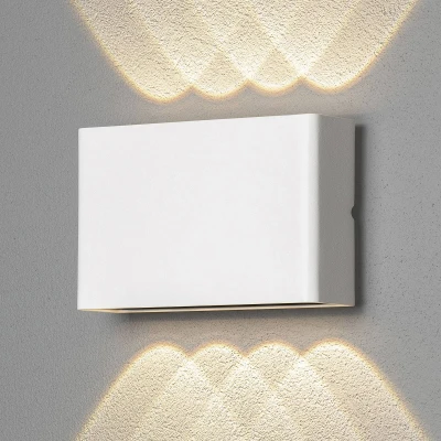 Afbeelding van Konstsmide Chieri 2x4 7865 250 Buitenlamp (wand), Wandlamp Energielabel: F (A G) LED 8 W Wit