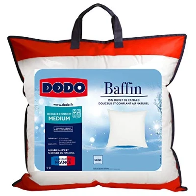 Afbeelding van DODO Hoofdkussen Natuurlijk Dons BAFFIN 65 x cm L H 12 D