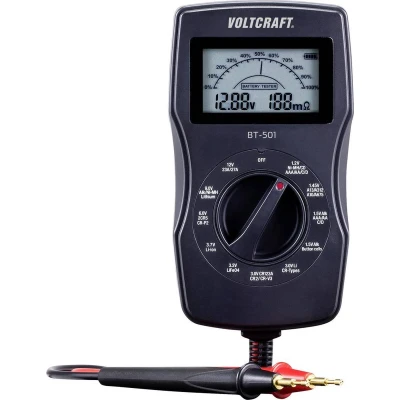 Afbeelding van VOLTCRAFT Batterijtester BT 501 Meetbereik (batterijtester) 1.2 V, 1.5 3 6 3.7 9 12 V Batterij, Oplaadbare batterij