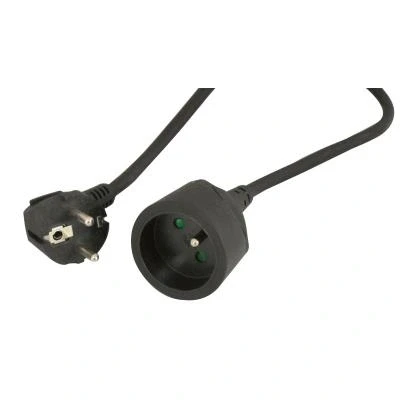 Image de Rallonge électrique 2P+T 3G1.5 protection enfant 10.00 m noire