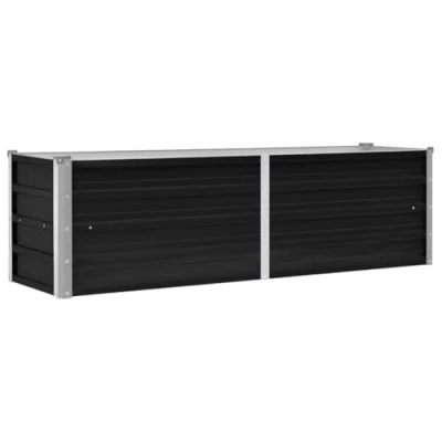 Afbeelding van Plantenbak verhoogd 160x40x45 cm gegalvaniseerd staal antraciet