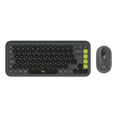 Afbeelding van Logitech POP Icon Combo Toetsenbord en Muis Bluetooth Qwerty US Graphite Green