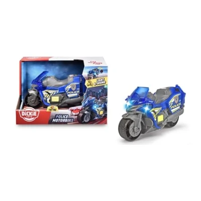 Afbeelding van Dickie Toys Politiemotor 15cm Licht en Geluid Speelgoedvoertuig