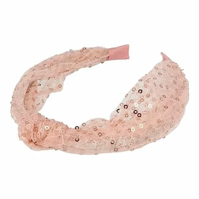 Afbeelding van hoofdband Inca Pailletten Lasso Roze