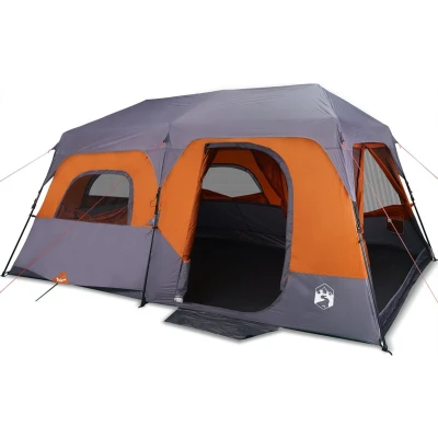 Afbeelding van Tent 6 persoons 441x288x217 cm grijs en oranje