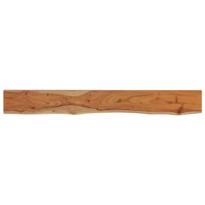 Afbeelding van Wandschap rechthoekig natuurlijke rand 140x20x3,8 cm acaciahout