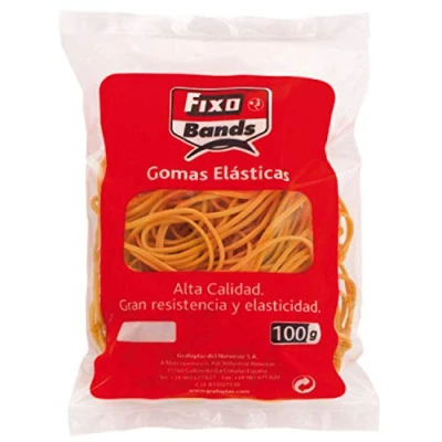 Afbeelding van Fixo 45840 verpakking 100 g elastiekjes 2 mm x 20 cm