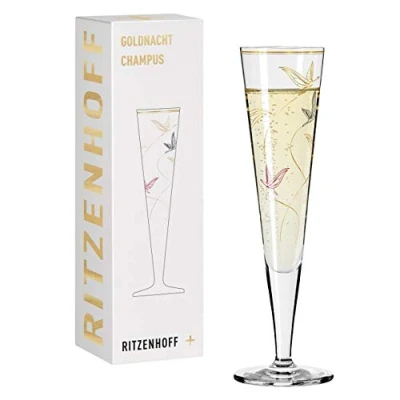 Afbeelding van Ritzenhoff Goldnacht 17 1071017 champagneglas, 205 ml, meerkleurig