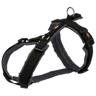 Afbeelding van Trixie Hondentuig Premium Trekking Zwart / Grijs 70 85X2,5 CM (396167)