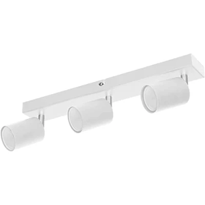 Afbeelding van Plafondlamp geschikt voor 3 spotjes Draaibare Opbouwspot Ook als Wandlamp binnen Doa Sp Wit