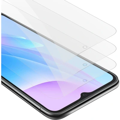 Afbeelding van Cadorabo 3x Screenprotector geschikt voor Blackview A52 Beschermende Pantser Film in KRISTALHELDER Getemperd (Tempered) Display beschermend glas 9H hardheid met 3D Touch