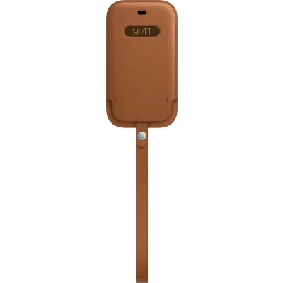 Afbeelding van Apple Hoesje Met Koord Geschikt voor iPhone 12 Mini Leather Sleeve smartphone bruin