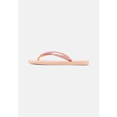 Afbeelding van Havaianas Meisjes Slim slippers met glitter in de kleur Lichtroze, maat: 31/32