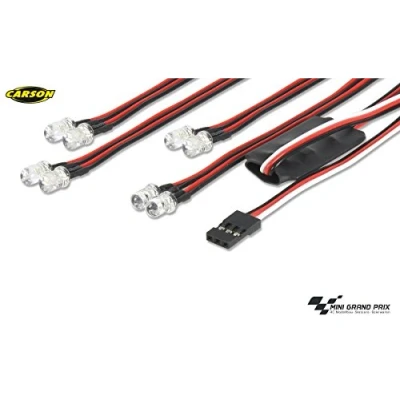 Afbeelding van Carson Modellsport Verlichtingsset Rood, Wit 4.4 6 V 500906240